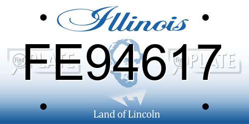 FE94617 Illinois License Plate