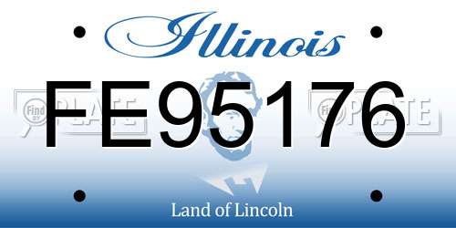 FE95176 Illinois License Plate