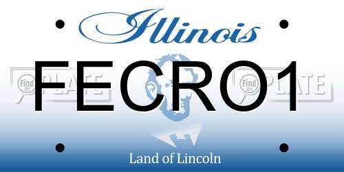 FECRO1 Illinois License Plate