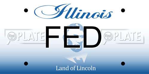 FED Illinois License Plate