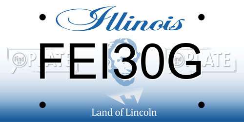 FEI30G Illinois License Plate