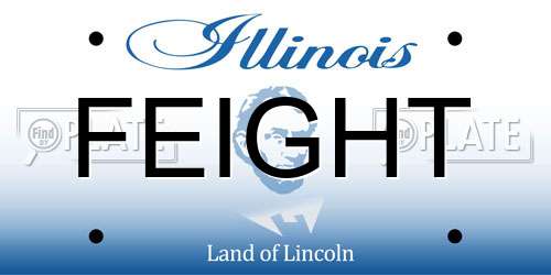 FEIGHT Illinois License Plate