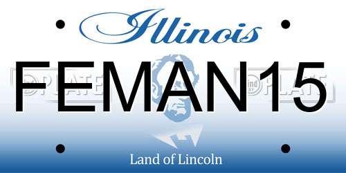 FEMAN15 Illinois License Plate