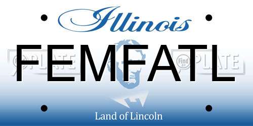 FEMFATL Illinois License Plate