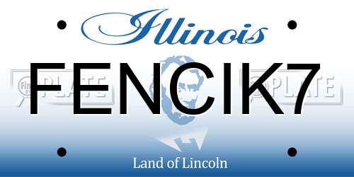 FENCIK7 Illinois License Plate