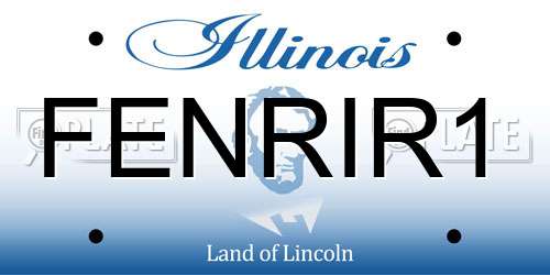 FENRIR1 Illinois License Plate