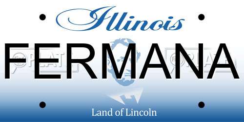 FERMANA Illinois License Plate