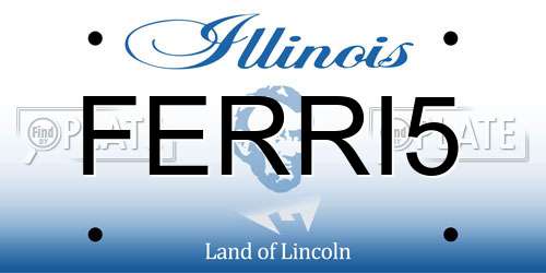 FERRI5 Illinois License Plate