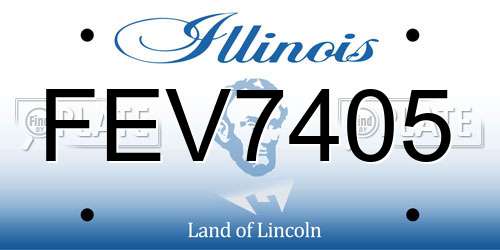 FEV7405 Illinois License Plate