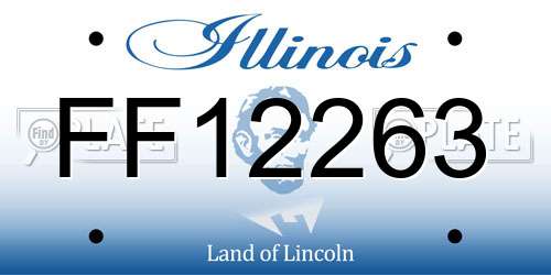 FF12263 Illinois License Plate