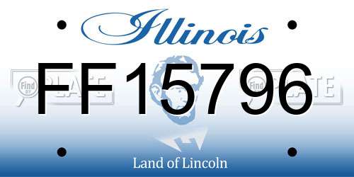FF15796 Illinois License Plate