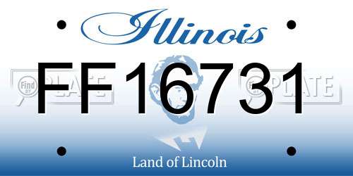 FF16731 Illinois License Plate