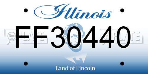 FF30440 Illinois License Plate