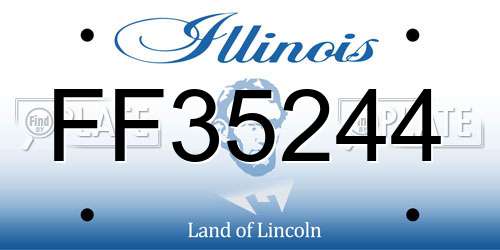 FF35244 Illinois License Plate