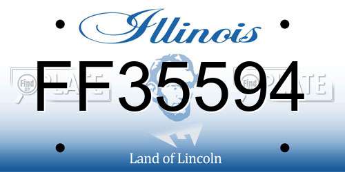 FF35594 Illinois License Plate