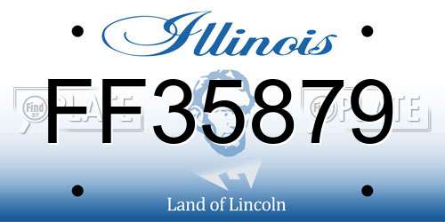 FF35879 Illinois License Plate