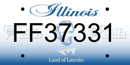 FF37331 Illinois License Plate