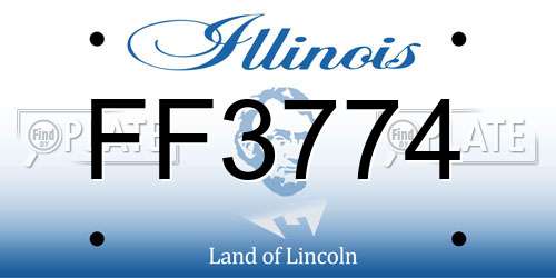 FF3774 Illinois License Plate