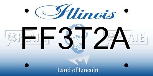 FF3T2A Illinois License Plate