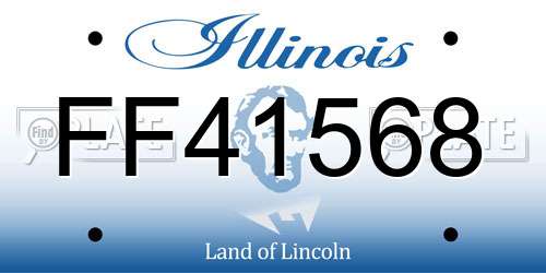 FF41568 Illinois License Plate