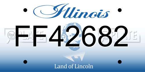 FF42682 Illinois License Plate