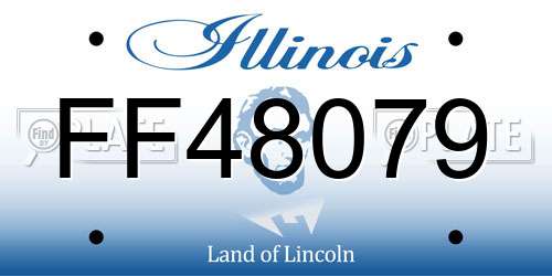 FF48079 Illinois License Plate