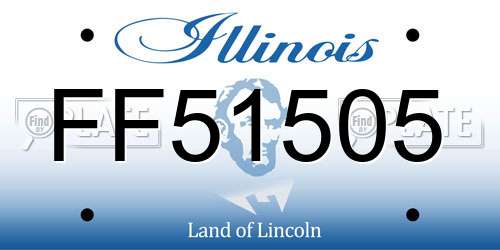 FF51505 Illinois License Plate
