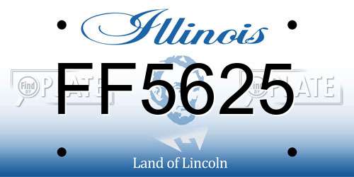 FF5625 Illinois License Plate