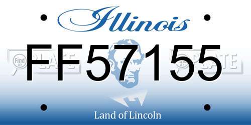 FF57155 Illinois License Plate