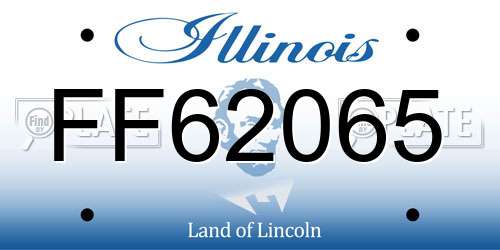 FF62065 Illinois License Plate