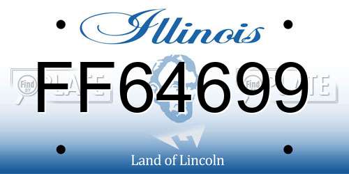 FF64699 Illinois License Plate