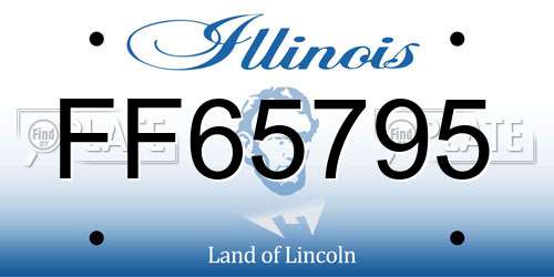 FF65795 Illinois License Plate