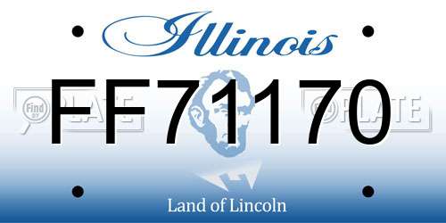 FF71170 Illinois License Plate