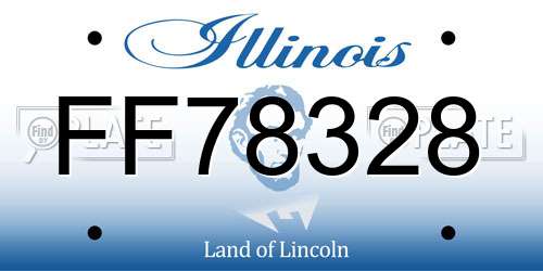 FF78328 Illinois License Plate