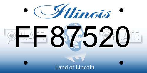 FF87520 Illinois License Plate