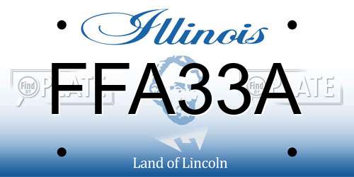 FFA33A Illinois License Plate