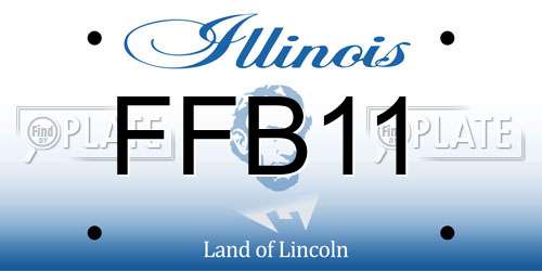 FFB11 Illinois License Plate