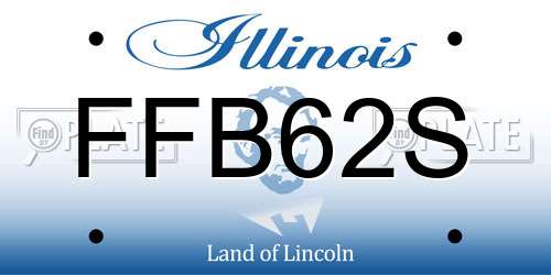 FFB62S Illinois License Plate