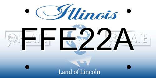FFE22A Illinois License Plate