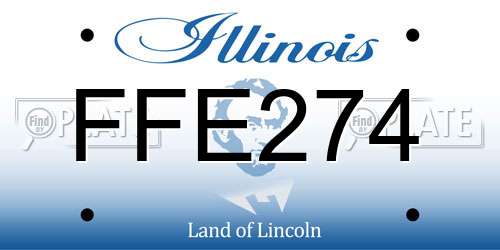 FFE274 Illinois License Plate