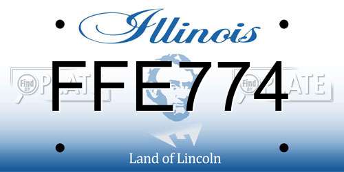 FFE774 Illinois License Plate