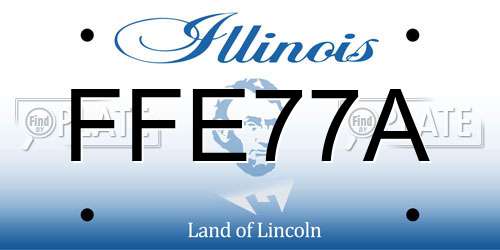 FFE77A Illinois License Plate