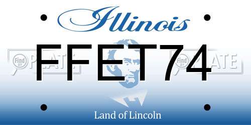 FFET74 Illinois License Plate