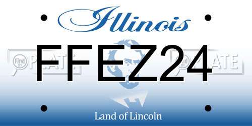 FFEZ24 Illinois License Plate