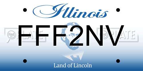 FFF2NV Illinois License Plate
