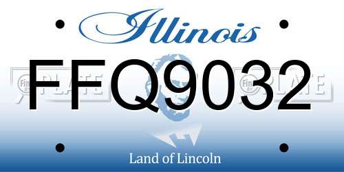 FFQ9032 Illinois License Plate