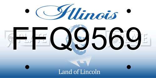 FFQ9569 Illinois License Plate