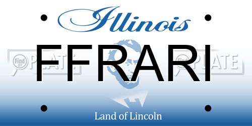 FFRARI Illinois License Plate
