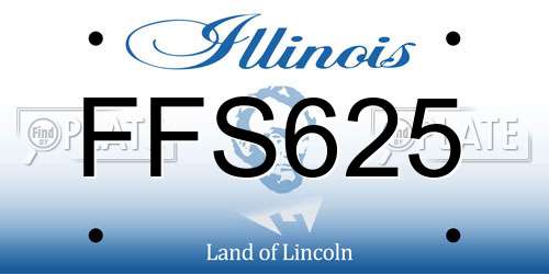 FFS625 Illinois License Plate