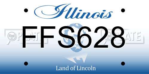 FFS628 Illinois License Plate
